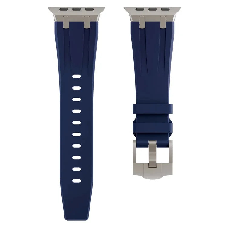 KALEBOL KLB-YTGJ-001 For Apple Watch Series 9 8 7 41mm / 6 5 4 SE (2023) SE (2022) SE 40mm / 3 2 1 38mm Liquid Silicone Strap