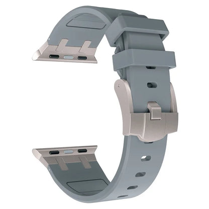 KALEBOL KLB-YTGJ-001 For Apple Watch Series 9 8 7 41mm / 6 5 4 SE (2023) SE (2022) SE 40mm / 3 2 1 38mm Liquid Silicone Strap