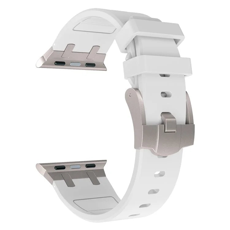 KALEBOL KLB-YTGJ-001 For Apple Watch Series 9 8 7 41mm / 6 5 4 SE (2023) SE (2022) SE 40mm / 3 2 1 38mm Liquid Silicone Strap