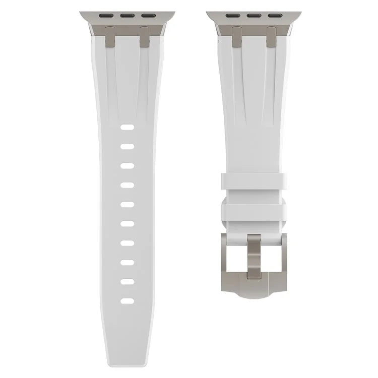 KALEBOL KLB-YTGJ-001 For Apple Watch Series 9 8 7 41mm / 6 5 4 SE (2023) SE (2022) SE 40mm / 3 2 1 38mm Liquid Silicone Strap