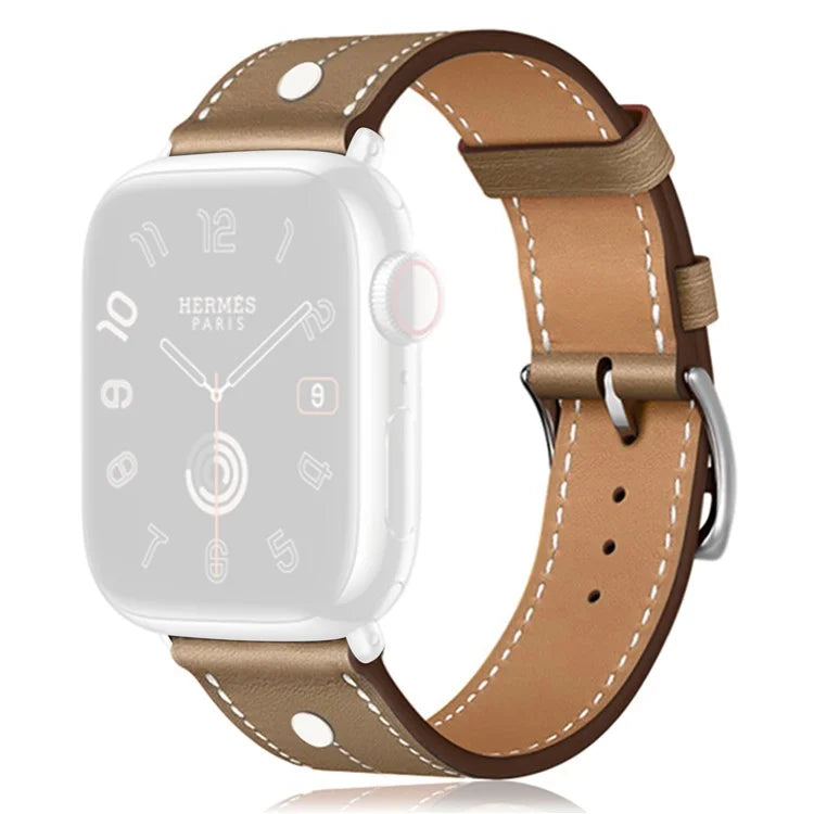 KALEBOL For Apple Watch Ultra 2 Ultra 49mm / 9 8 7 45mm / 6 5 4 SE (2023) SE (2022) SE 44mm / 3 2 1 42mm Genuine Cow Leather Watch Strap