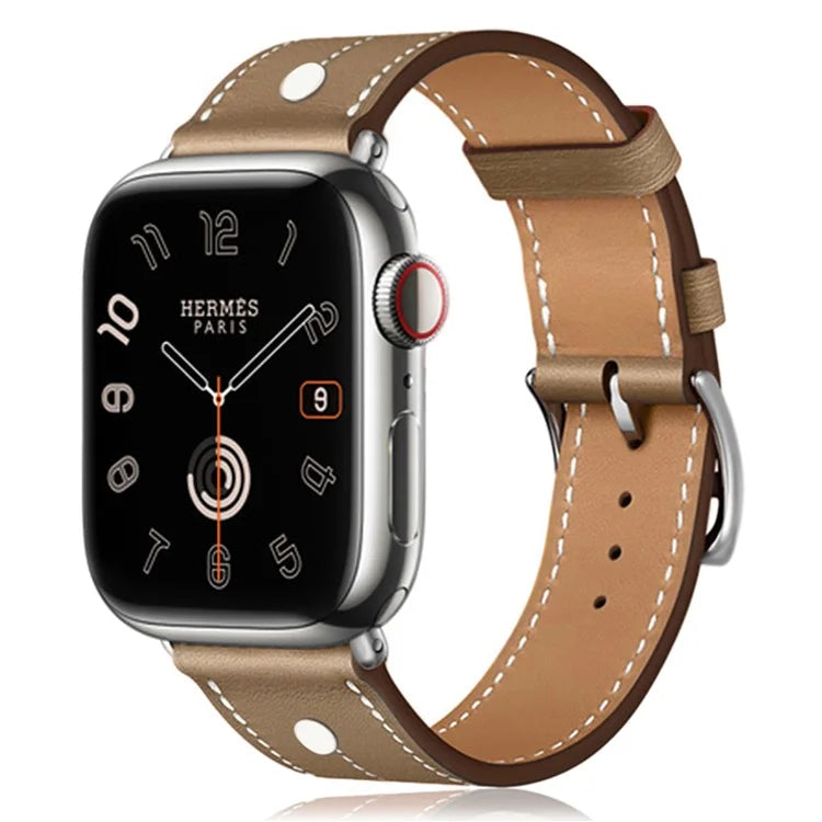KALEBOL For Apple Watch Ultra 2 Ultra 49mm / 9 8 7 45mm / 6 5 4 SE (2023) SE (2022) SE 44mm / 3 2 1 42mm Genuine Cow Leather Watch Strap