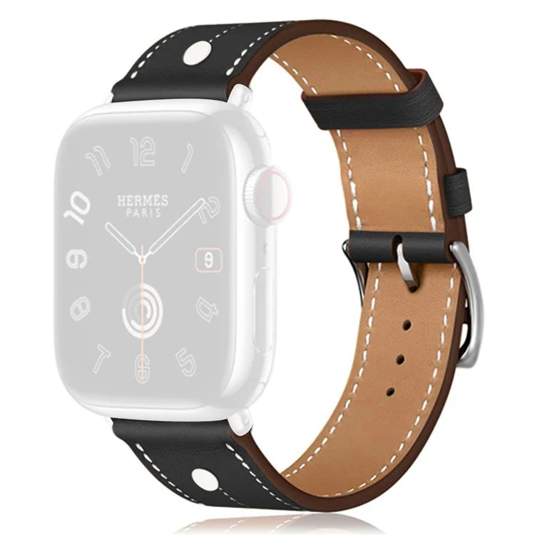 KALEBOL For Apple Watch Ultra 2 Ultra 49mm / 9 8 7 45mm / 6 5 4 SE (2023) SE (2022) SE 44mm / 3 2 1 42mm Genuine Cow Leather Watch Strap
