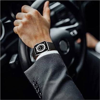 KALEBOL For Apple Watch Ultra 2 Ultra 49mm  /  Series 9 8 7 45mm  /  SE (2023) SE (2022) SE 6 5 4 44mm  /  3 2 1 42mm Watch Strap Retro Style