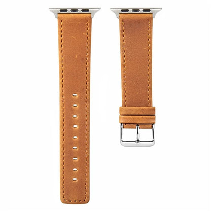 KALEBOL For Apple Watch Series 9 8 7 41mm  /  SE (2023) SE (2022) SE 6 5 4 40mm  /  3 2 1 38mm Wrist Strap Genuine Cow Leather Watchband