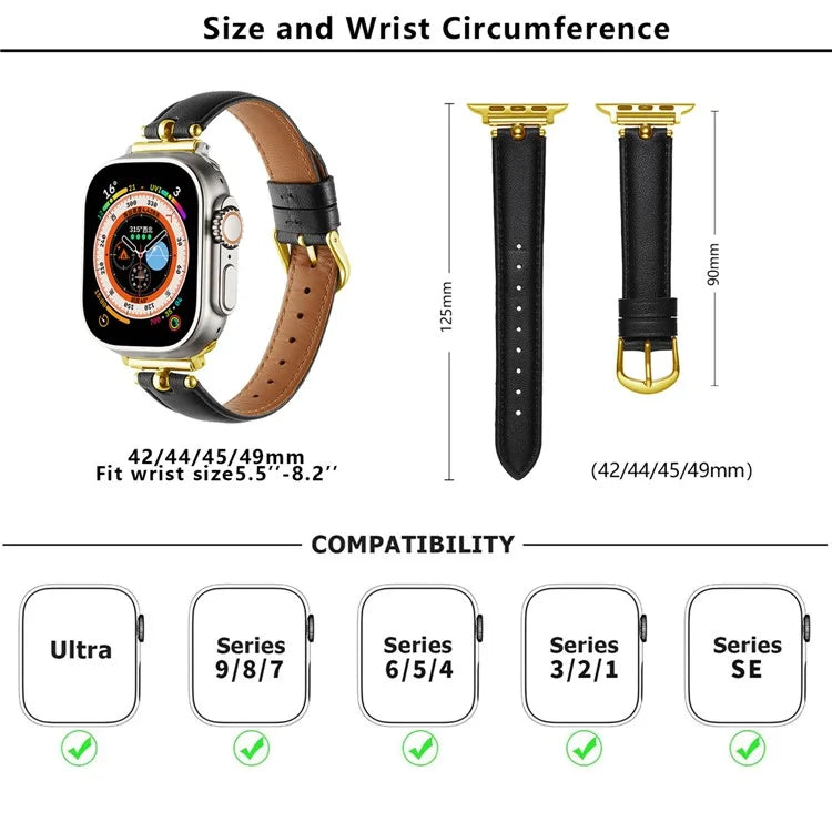 KALEBOL For Apple Watch Ultra 2 Ultra 49mm  /  Series 9 8 7 45mm  /  SE (2023) SE (2022) SE 6 5 4 44mm  /  3 2 1 42mm Strap