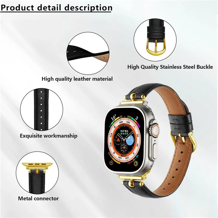 KALEBOL For Apple Watch Ultra 2 Ultra 49mm  /  Series 9 8 7 45mm  /  SE (2023) SE (2022) SE 6 5 4 44mm  /  3 2 1 42mm Strap