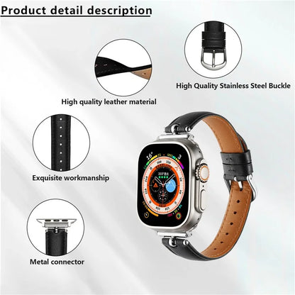 KALEBOL For Apple Watch Ultra 2 Ultra 49mm  /  Series 9 8 7 45mm  /  SE (2023) SE (2022) SE 6 5 4 44mm  /  3 2 1 42mm Strap