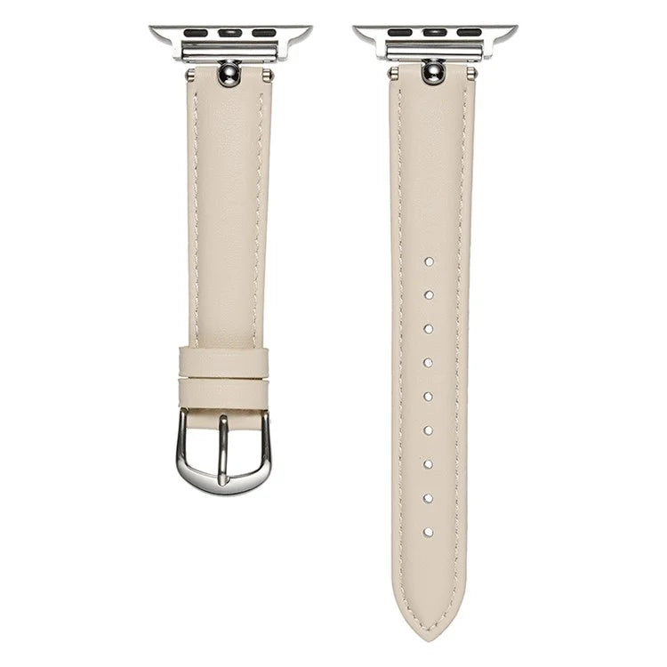 KALEBOL For Apple Watch Series 9 8 7 41mm  /  SE (2023) SE (2022) SE 6 5 4 40mm  /  3 2 1 38mm Genuine Cow Leather Watchband