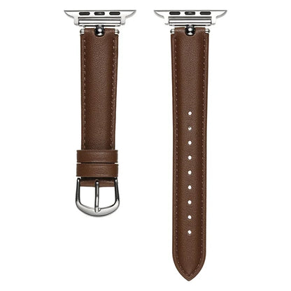 KALEBOL For Apple Watch Series 9 8 7 41mm  /  SE (2023) SE (2022) SE 6 5 4 40mm  /  3 2 1 38mm Genuine Cow Leather Watchband