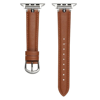 KALEBOL For Apple Watch Series 9 8 7 41mm  /  SE (2023) SE (2022) SE 6 5 4 40mm  /  3 2 1 38mm Genuine Cow Leather Watchband