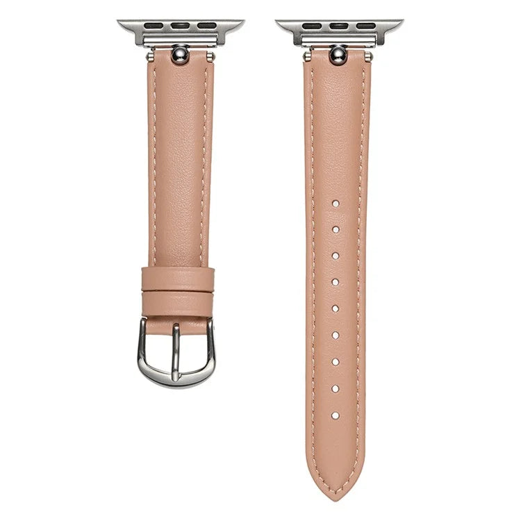 KALEBOL For Apple Watch Series 9 8 7 41mm  /  SE (2023) SE (2022) SE 6 5 4 40mm  /  3 2 1 38mm Genuine Cow Leather Watchband