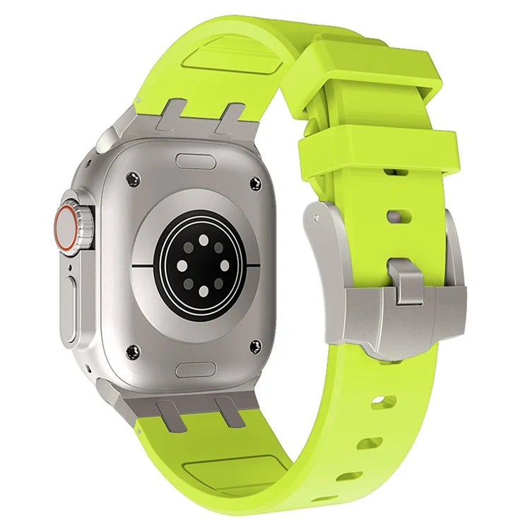 KALEBO For Apple Watch Ultra 2 Ultra 49mm / 9 8 7 45mm / 6 5 4 SE (2023) SE (2022) SE 44mm / 3 2 1 42mm Liquid Silicone Strap