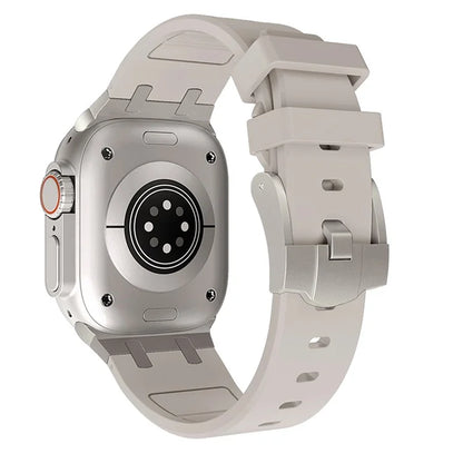 KALEBO For Apple Watch Ultra 2 Ultra 49mm / 9 8 7 45mm / 6 5 4 SE (2023) SE (2022) SE 44mm / 3 2 1 42mm Liquid Silicone Strap