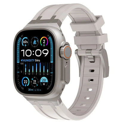 KALEBO For Apple Watch Ultra 2 Ultra 49mm / 9 8 7 45mm / 6 5 4 SE (2023) SE (2022) SE 44mm / 3 2 1 42mm Liquid Silicone Strap