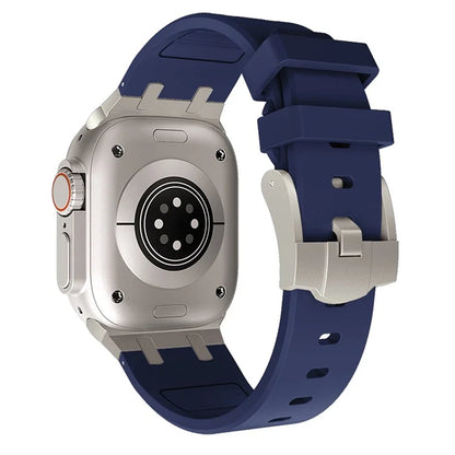 KALEBO For Apple Watch Ultra 2 Ultra 49mm / 9 8 7 45mm / 6 5 4 SE (2023) SE (2022) SE 44mm / 3 2 1 42mm Liquid Silicone Strap
