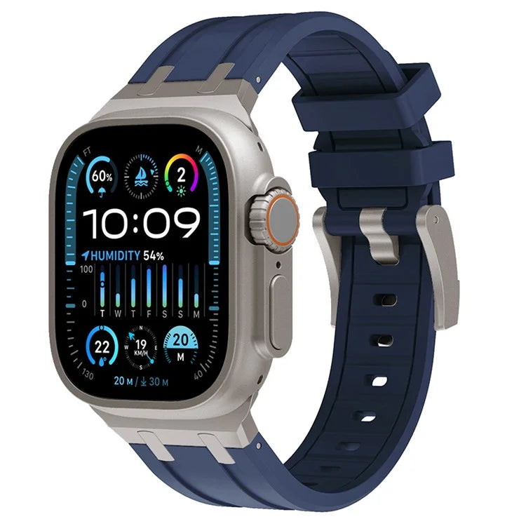 KALEBO For Apple Watch Ultra 2 Ultra 49mm / 9 8 7 45mm / 6 5 4 SE (2023) SE (2022) SE 44mm / 3 2 1 42mm Liquid Silicone Strap