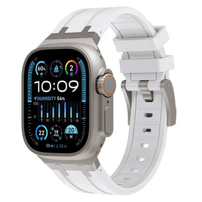 KALEBO For Apple Watch Ultra 2 Ultra 49mm / 9 8 7 45mm / 6 5 4 SE (2023) SE (2022) SE 44mm / 3 2 1 42mm Liquid Silicone Strap