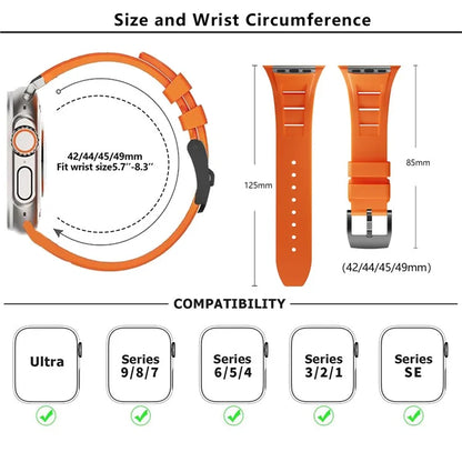KALEBOL For Apple Watch Ultra 2 Ultra 49mm  /  Series 9 8 7 45mm  /  SE (2023) SE (2022) SE 6 5 4 44mm  Watch Bracelet