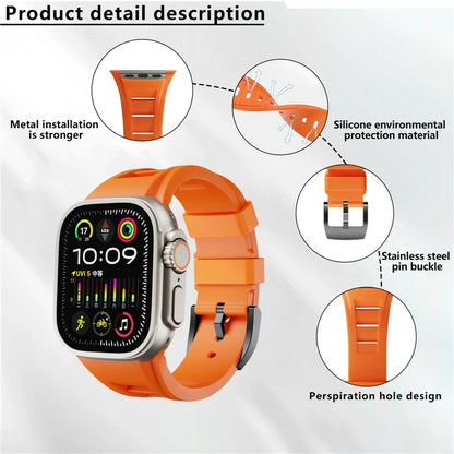 KALEBOL For Apple Watch Ultra 2 Ultra 49mm  /  Series 9 8 7 45mm  /  SE (2023) SE (2022) SE 6 5 4 44mm  Watch Bracelet
