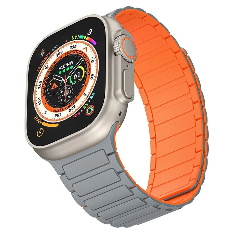KALEBOL For Apple Watch Series 9 8 7 41mm  /  SE (2023) SE (2022) SE 6 5 4 40mm  /  3 2 1 38mm Watch Strap Magnetic Silicone Band