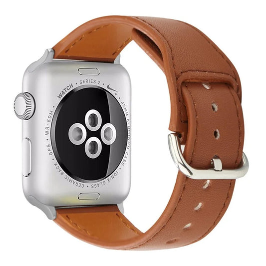 KALEBOL For Apple Watch Series 9 8 7 41mm / 6 5 4 SE (2023) SE (2022) SE 40mm / 3 2 1 38mm Smart Watch Band PU Leather Wrist Strap