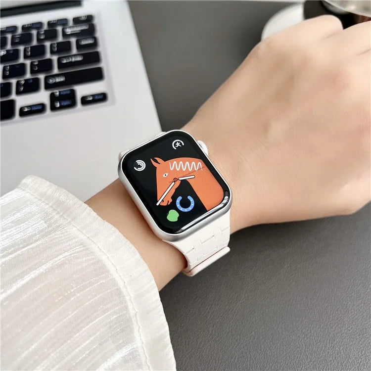 KALEBOL KLB-CXGJ-002 For Apple Watch Ultra 2 Ultra 49mm / 9 8 7 45mm / 6 5 4 SE (2023) SE (2022) SE 44mm / 3 2 1 42mm Silicone Band