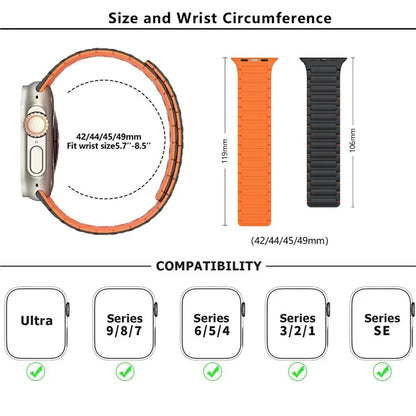 KALEBOL KLB-CXGJ-001 For Apple Watch Ultra 2 Ultra 49mm / 9 8 7 45mm / 6 5 4 SE (2022) / (2023) / SE 44mm / 3 2 1 42mm Strap