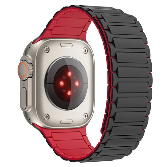 KALEBOL KLB-CXGJ-001 For Apple Watch Ultra 2 Ultra 49mm / 9 8 7 45mm / 6 5 4 SE (2022) / (2023) / SE 44mm / 3 2 1 42mm Strap / Red