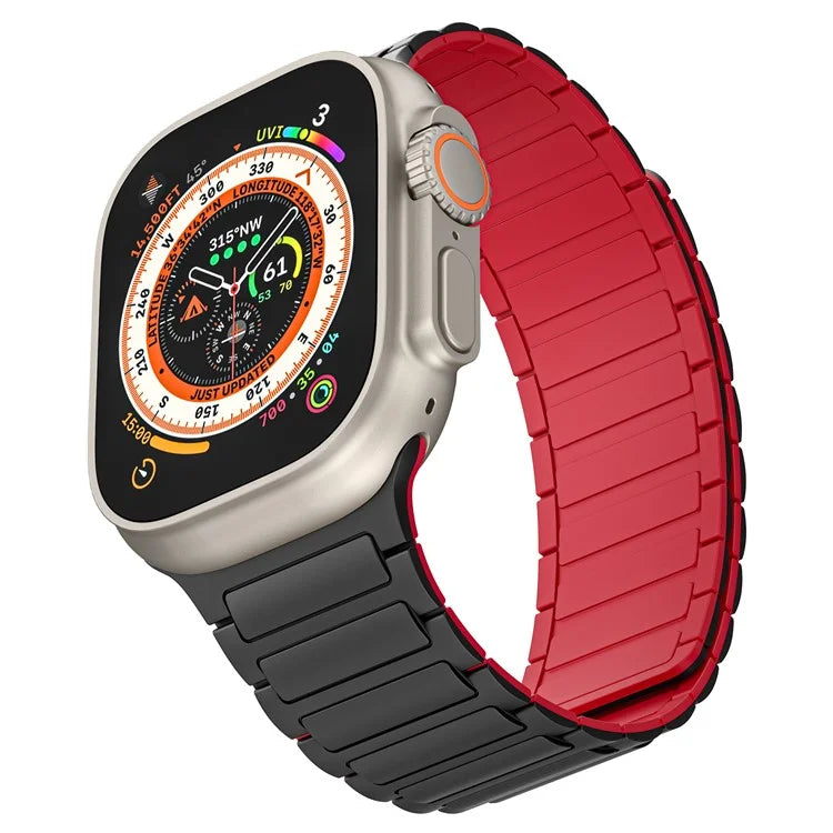 KALEBOL KLB-CXGJ-001 For Apple Watch Ultra 2 Ultra 49mm / 9 8 7 45mm / 6 5 4 SE (2022) / (2023) / SE 44mm / 3 2 1 42mm Strap / Red