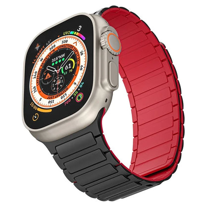 KALEBOL KLB-CXGJ-001 For Apple Watch Ultra 2 Ultra 49mm / 9 8 7 45mm / 6 5 4 SE (2022) / (2023) / SE 44mm / 3 2 1 42mm Strap / Red