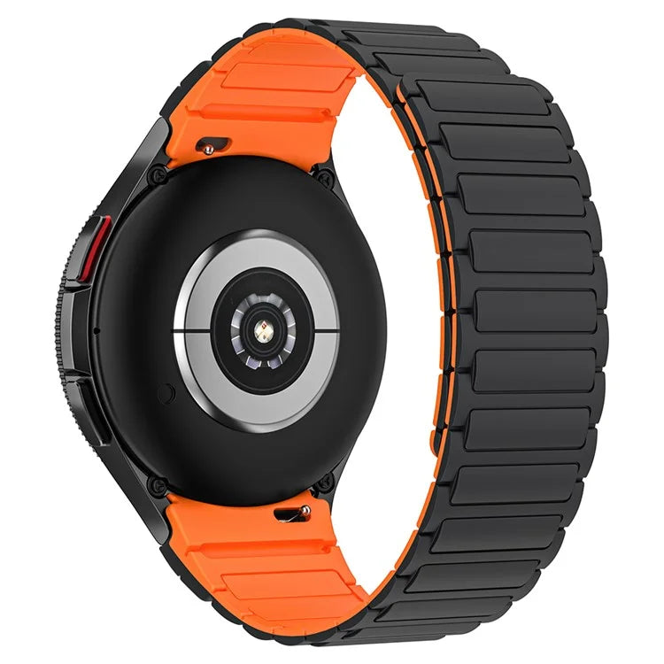 KALEBOL KLB-CXGJ-001 For Samsung Galaxy Watch FE 40mm / Watch4 40mm / Galaxy Watch Active2 40mm Silicone Watch Band Orange