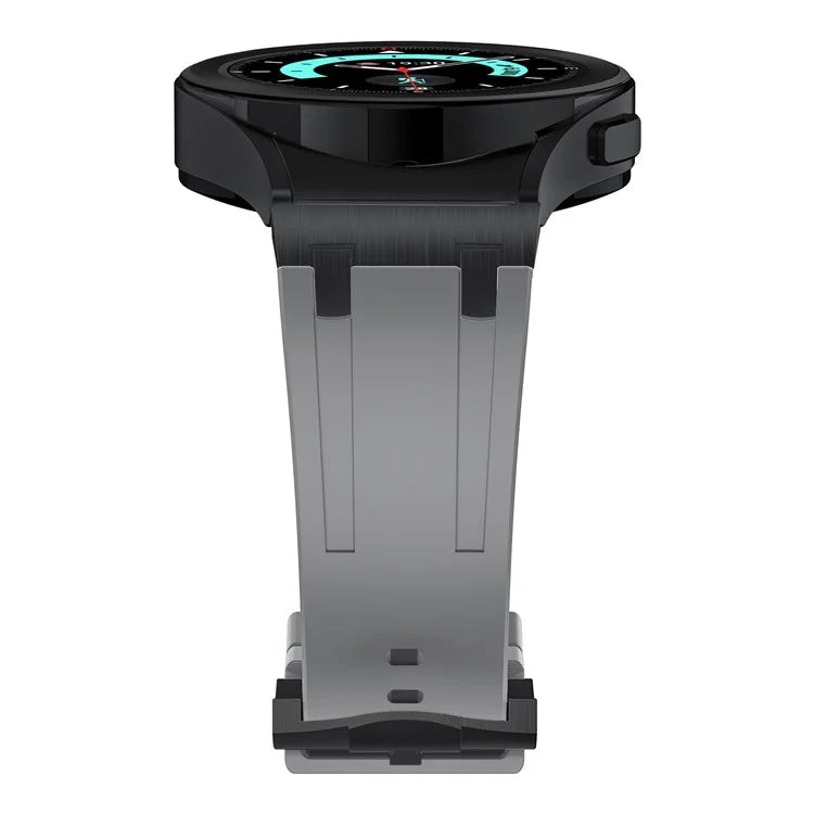 KALEBOL KLB-CXGJ-001 For Samsung Galaxy Watch5 40mm / Galaxy Watch6 Classic 43mm Silicone Watch Strap+Grey