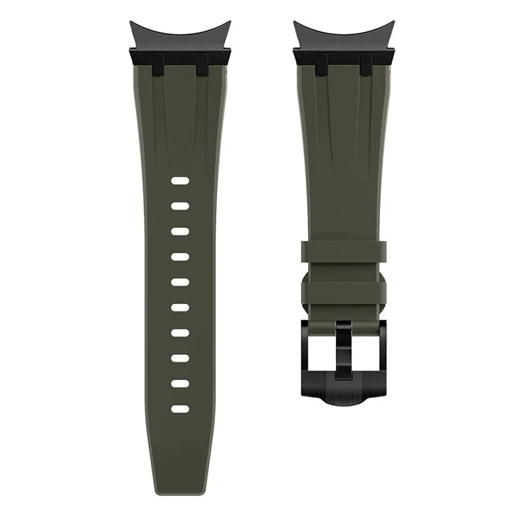 KALEBOL KLB-CXGJ-001 For Samsung Galaxy Watch5 40mm / Galaxy Watch6 Classic 43mm Silicone Watch Strap+Green