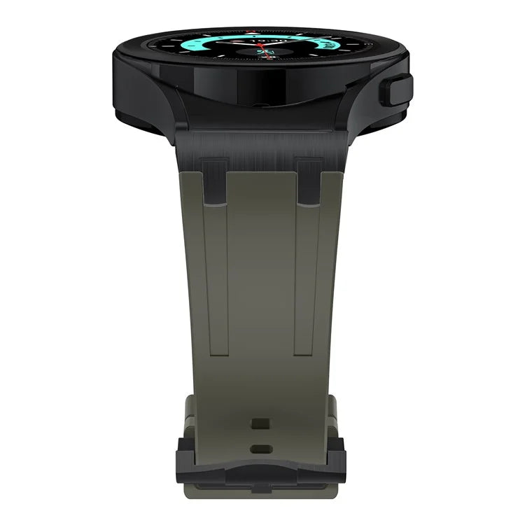 KALEBOL KLB-CXGJ-001 For Samsung Galaxy Watch5 40mm / Galaxy Watch6 Classic 43mm Silicone Watch Strap+Green