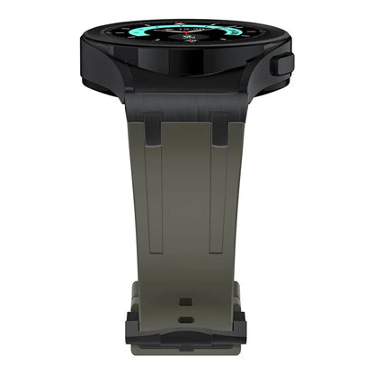 KALEBOL KLB-CXGJ-001 For Samsung Galaxy Watch5 40mm / Galaxy Watch6 Classic 43mm Silicone Watch Strap+Green