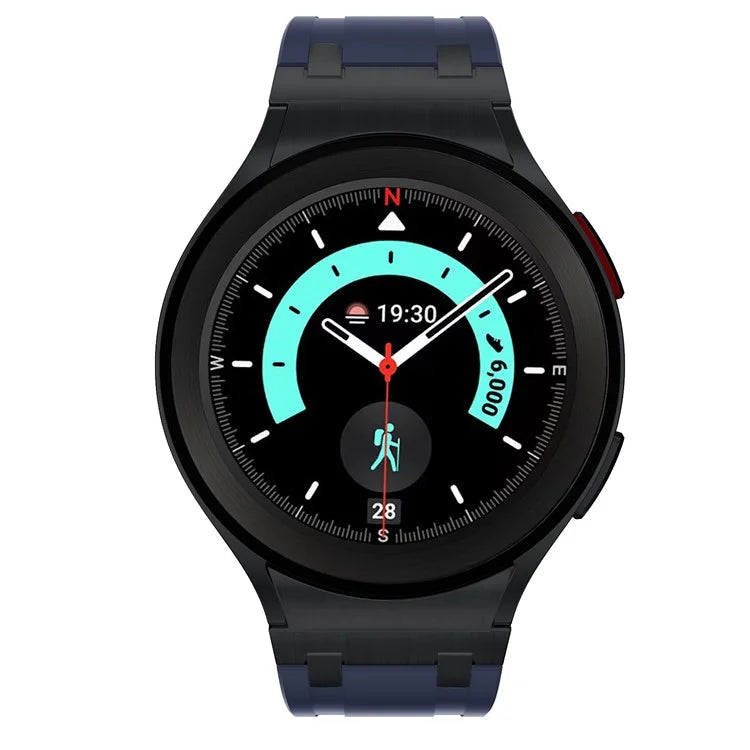 KALEBOL KLB-CXGJ-001 For Samsung Galaxy Watch5 40mm / Galaxy Watch6 Classic 43mm Silicone Watch Strap+Blue