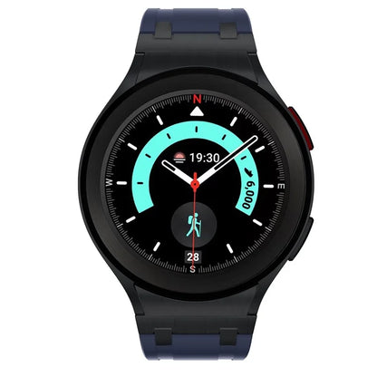 KALEBOL KLB-CXGJ-001 For Samsung Galaxy Watch5 40mm / Galaxy Watch6 Classic 43mm Silicone Watch Strap+Blue