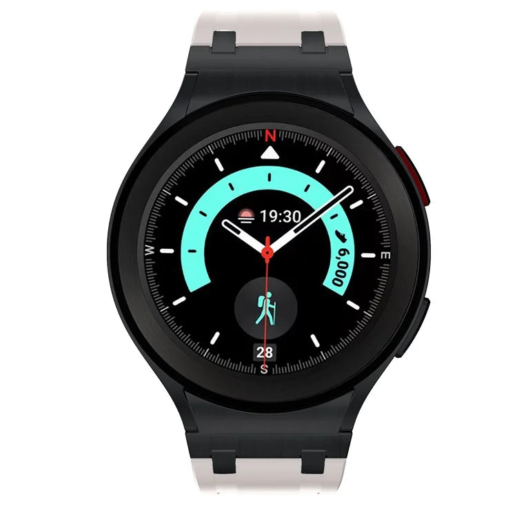KALEBOL KLB-CXGJ-001 For Samsung Galaxy Watch5 40mm / Galaxy Watch6 Classic 43mm Silicone Watch Strap+Starlight