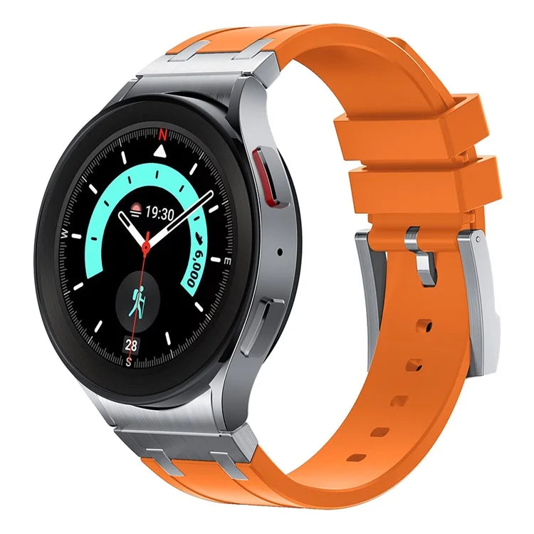 KALEBOL KLB-CXGJ-001 For Samsung Galaxy Watch5 40mm / Galaxy Watch6 Classic 43mm Silicone Watch Strap