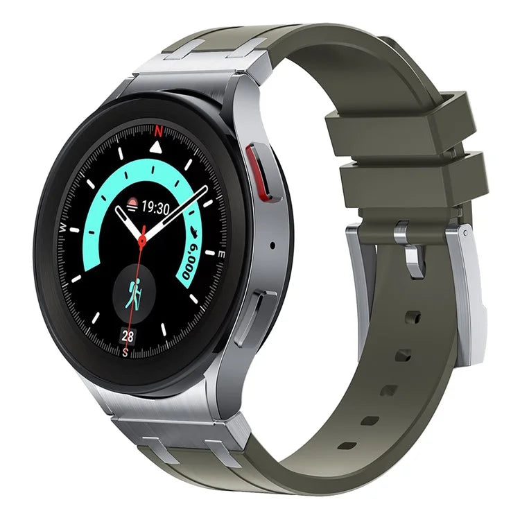 KALEBOL KLB-CXGJ-001 For Samsung Galaxy Watch5 40mm / Galaxy Watch6 Classic 43mm Silicone Watch Strap