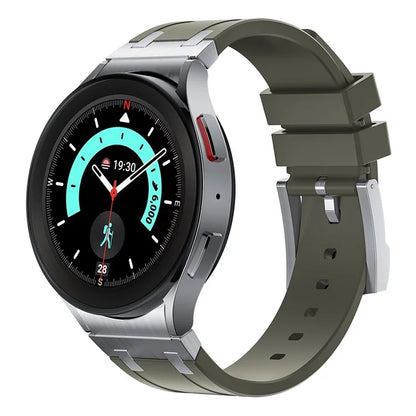 KALEBOL KLB-CXGJ-001 For Samsung Galaxy Watch5 40mm / Galaxy Watch6 Classic 43mm Silicone Watch Strap