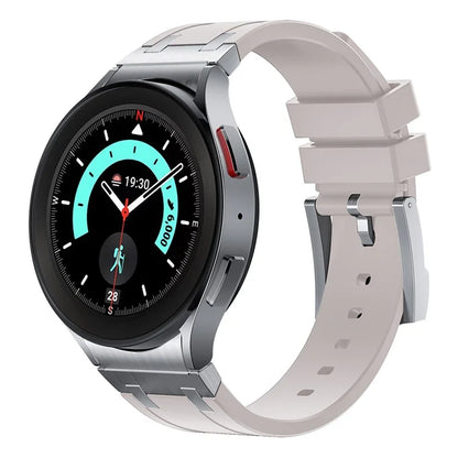 KALEBOL KLB-CXGJ-001 For Samsung Galaxy Watch5 40mm / Galaxy Watch6 Classic 43mm Silicone Watch Strap