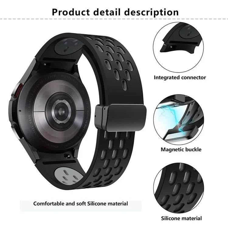 KALEBOL KLB-SSCXKGJ-002 For Samsung Galaxy Watch FE 40mm / Watch4 / Watch 5 / Watch6 Strap with Buckle