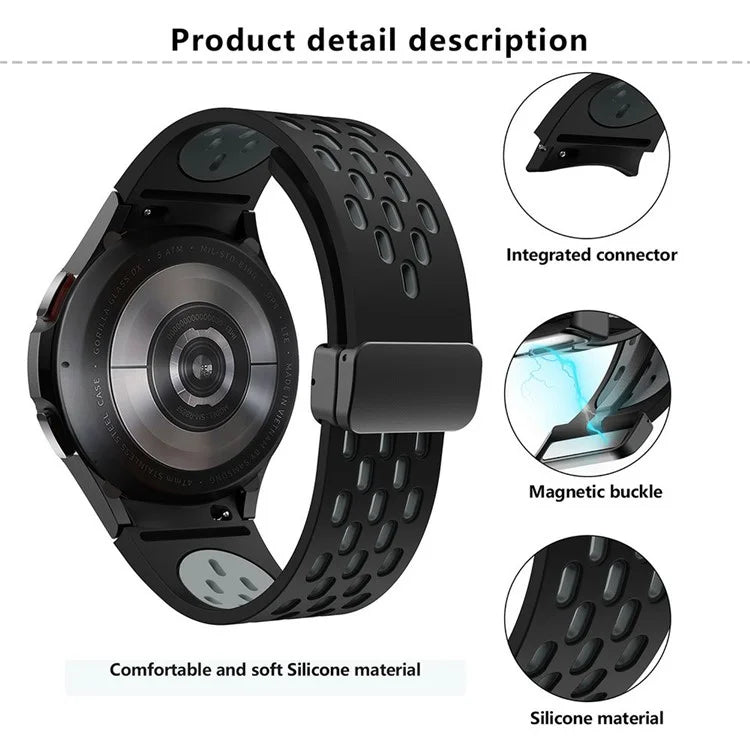 KALEBOL KLB-SSCXKGJ-002 For Samsung Galaxy Watch FE 40mm / Watch4 / Watch 5 / Watch6 Strap with Buckle