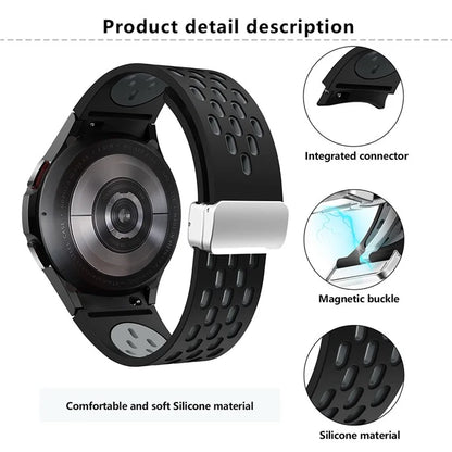 KALEBOL KLB-SSCXKGJ-002 For Samsung Galaxy Watch FE 40mm / Watch4 / Watch 5 / Watch6 Strap with Buckle