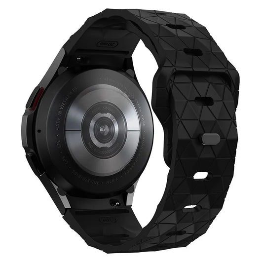 KALEBOL KLB-ZQWFKGJ-001 For Samsung Galaxy Watch FE 40mm / Watch 4 / 5 / 6 Football Pattern Silicone Watch Strap Band