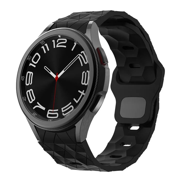KALEBOL KLB-ZQWFKGJ-001 For Samsung Galaxy Watch FE 40mm / Watch 4 / 5 / 6 Football Pattern Silicone Watch Strap Band