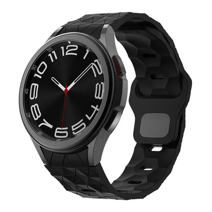 KALEBOL KLB-ZQWFKGJ-001 For Samsung Galaxy Watch FE 40mm / Watch 4 / 5 / 6 Football Pattern Silicone Watch Strap Band