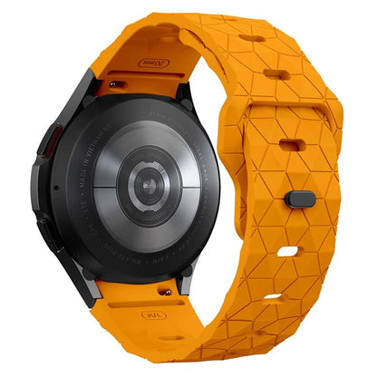 KALEBOL KLB-ZQWFKGJ-001 For Samsung Galaxy Watch FE 40mm / Watch 4 / 5 / 6 Football Pattern Silicone Watch Strap Band